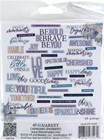 Sentiments, Plume & Petal - 49 And Market Chipboard Set