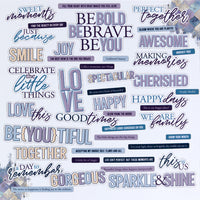 Sentiments, Plume & Petal - 49 And Market Chipboard Set