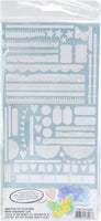 Borders, Irresistible - 49 And Market Rub-On Transfer Set