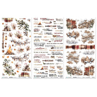 Timber And Tweed - 49 And Market Essential Rub-On Transfer Set 6"X12"