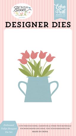Embossed Tulips Bouquet - Echo Park In Full Bloom Die Set