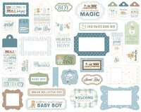 Little Lullabies - Baby Boy - Carta Bella Tags & Frames Ephemera