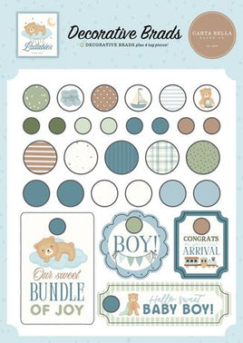 Little Lullabies - Baby Boy - Carta Bella Decorative Brads