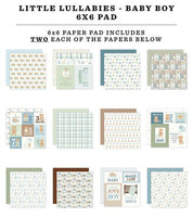 Little Lullabies - Baby Boy - Carta Bella Double-Sided Paper Pad 6"X6"