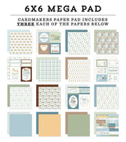 Little Lullabies - Baby Boy - Carta Bella Cardmakers Mega Pad 6"X6"