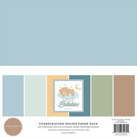 Little Lullabies - Baby Boy - Carta Bella Solids Collection Kit 12"X12"