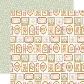 Girl Nursery Wall Art - Carta Bella Little Lullabies Baby Girl Cardstock 12"X12"