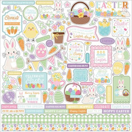 Easter Basket - Echo Park Elements Cardstock Stickers 12"X12"