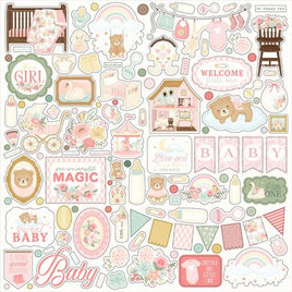 Little Lullabies - Carta Bella Elements Cardstock Stickers 12"X12"