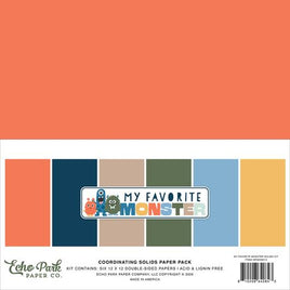 My Favorite Monster - Echo Park Solids Kit 12"X12"