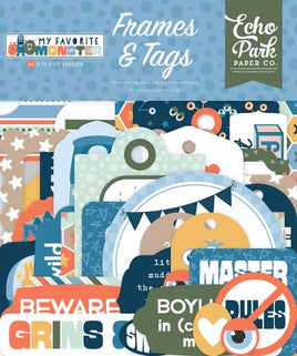 My Favorite Monster - Echo Park Frames & Tags Ephemera