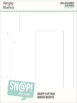 Simple Stories SN@P Flip Pages - 4"X6"/6"X8"