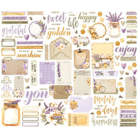 Simple Vintage Lavender Fields - Simple Stoires Journal Bits & Pieces Die Cuts