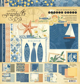 Scenic Route - Graphic 45 Collection Pack 12"X12"