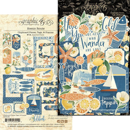 Scenic Route - Graphic 45 Chipboard Die-Cuts