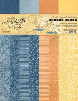 Scenic Route - Graphic 45 Patterns & Solids Collection Pack 8.5"X11"