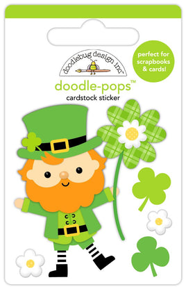 Lucky Leprechaun - Doodlebug Lucky Me Doodle-Pops 3D Stickers