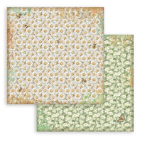 Daisy Art - Stamperia Backgrounds Double-Sided Paper Pad 12"x12" 10/Pgk