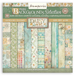Daisy Art - Stamperia Backgrounds Double-Sided Paper Pad 12"x12" 10/Pgk