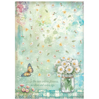 Daisy Art - Stamperia Rice Paper A4 6/Pkg