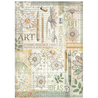 Daisy Art - Stamperia Rice Paper A4 6/Pkg