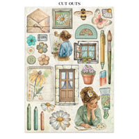 Daisy Art - Stamperia Junk Journal Stickers, Cut-outs & Backgrounds