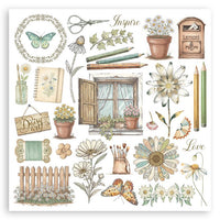 Daisy Art - Stamperia Assortment Rub-On Kit 6/Pkg