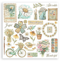 Daisy Art - Stamperia Assortment Rub-On Kit 6/Pkg