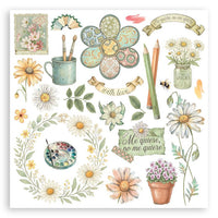 Daisy Art - Stamperia Assortment Rub-On Kit 6/Pkg