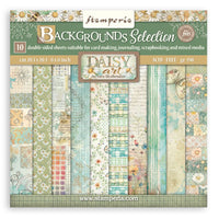 Daisy Art - Stamperia Backgrounds Double-Sided Paper Pad 8"X8" 10/Pkg