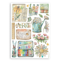 Daisy Art - Stamperia A5 Washi Pad 8/Pkg
