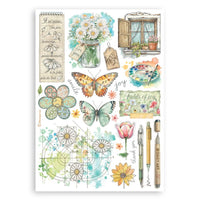 Daisy Art - Stamperia A5 Washi Pad 8/Pkg
