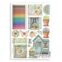 Daisy Art - Stamperia A5 Washi Pad 8/Pkg