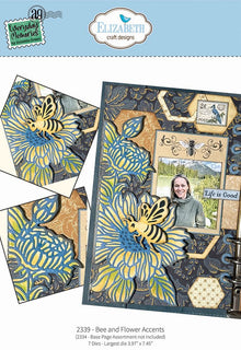 Bee and Flower Accents - Elizabeth Craft Metal Die
