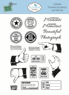 Thumbs Up - ELizabeth Craft Clear Stamp and Die Set