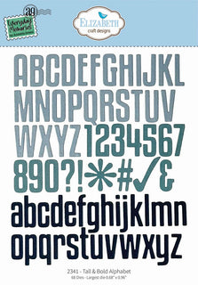 Tall & Bold Alphabet - Elizabeth Craft Metal Die