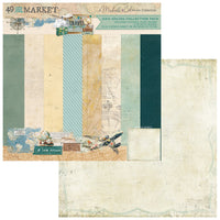 Travel Diaries - 49 and Market Solids Collection Pack 12"X12"