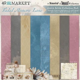 Faded Memory Lane - 49 and Market Solids Collection Pack 12"X12"
