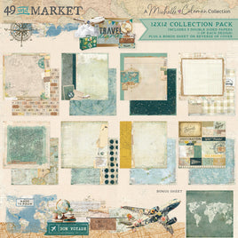 Travel Diaries - 49 and Market Collection Pack 12"X12"