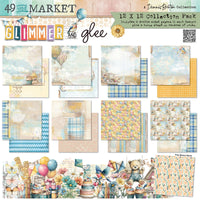 Glimmer and Glee - 49 and Market Collection Pack 12"X12"
