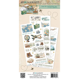 Travel Diaries - 49 and Market Blendable Rub-On Transfer Set 6"X12"
