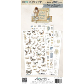 Faded Memory Lane - 49 and Market Blendable Rub-On Transfer Set 6"X12"