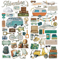 Travel Diaries - 49 and Market Laser Cut Outs