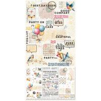Glimmer and Glee - 49 and Market Blendable Rub-On Transfer Set 6"X12"