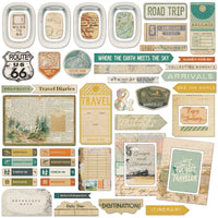 Travel Diaries - 49 and Market Chipboard Set