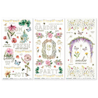 From the Garden - 49 and Market Blendable Rub-On Transfer Set 6"X12"