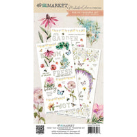 From the Garden - 49 and Market Blendable Rub-On Transfer Set 6"X12"