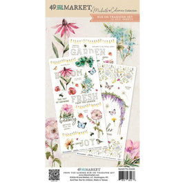 From the Garden - 49 and Market Blendable Rub-On Transfer Set 6"X12"