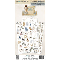 Faded Memory Lane - 49 and Market Essential Rub-On Transfer Set 6"X12"