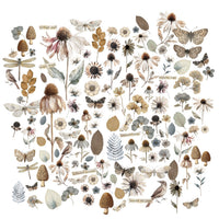 Wildflowers, Faded Memory Lane - 49 and Market Laser Cut Outs